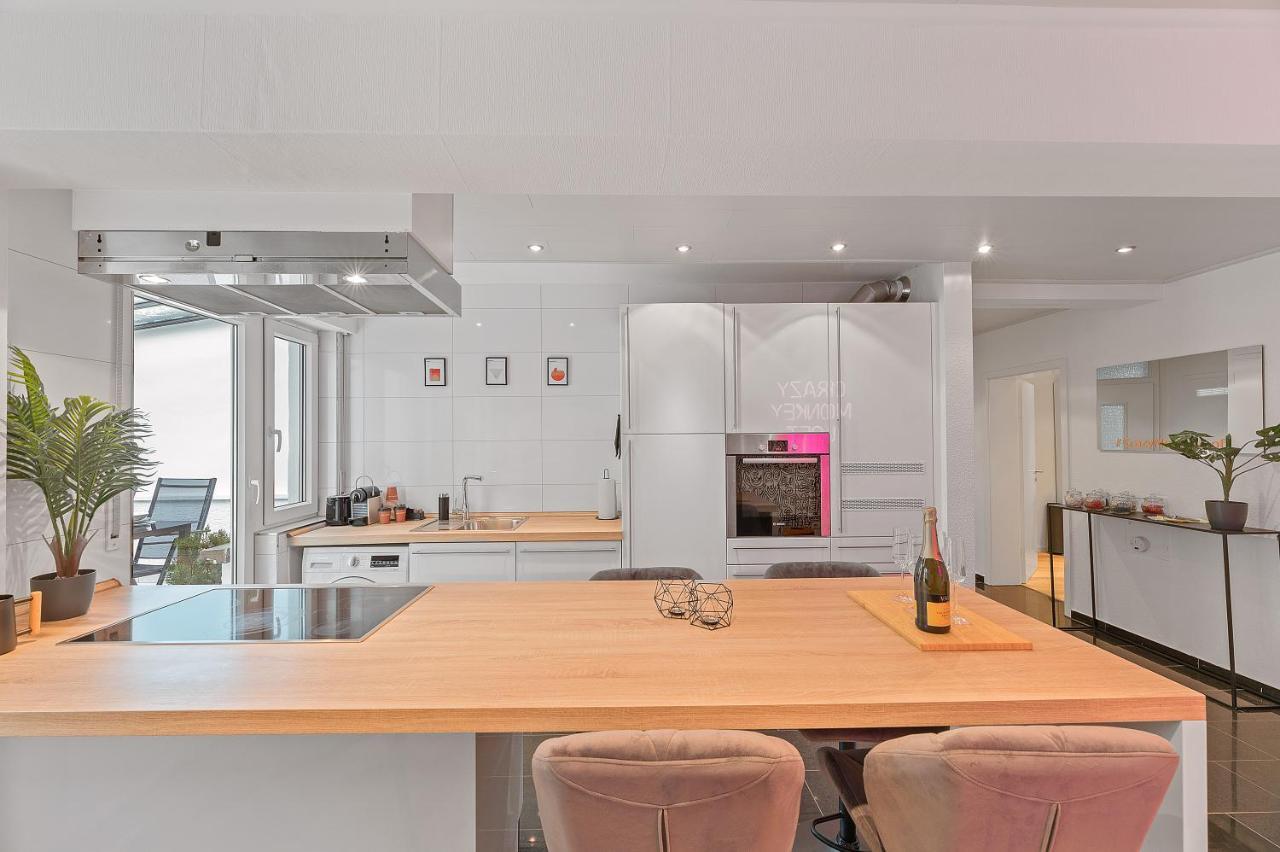 Das Crazy Monkey Loft Mit 100Qm & Summerlounge Apartment Stuttgart Luaran gambar