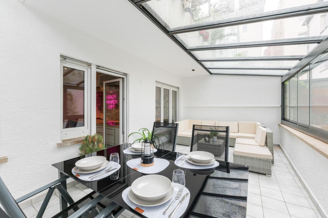 Das Crazy Monkey Loft Mit 100Qm & Summerlounge Apartment Stuttgart Luaran gambar